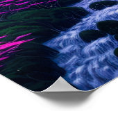 Bezaubernder Wald, ein Paradies für rosa Blume Poster (Ecke)