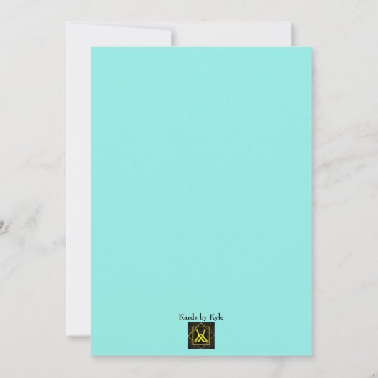 Bezaubernder Wald Latern Einladung (Rückseite)