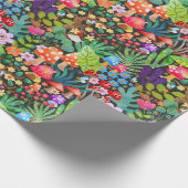 Bezaubernder Wald Märchengarten Rustikale Szene Geschenkpapier (Ecke)