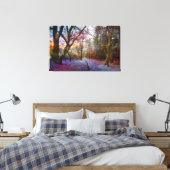 Bezaubernder Wald - Natur Winterlandschaft Leinwanddruck (Insitu (Schlafzimmer))