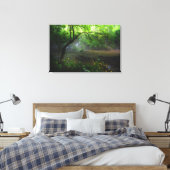 Bezaubernder Wald und Wasserfall Leinwanddruck (Insitu (Schlafzimmer))
