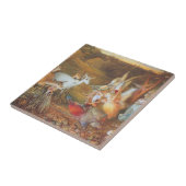 Bezaubernder Wald von Künstler John Anster Fitzger Fliese (Seite)