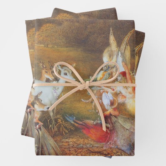 Bezaubernder Wald von Künstler John Anster Fitzger Geschenkpapier Set (Beispiel)