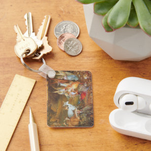 Bezaubernder Wald von Künstler John Anster Fitzger Schlüsselanhänger