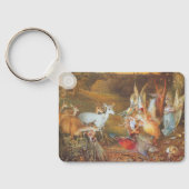 Bezaubernder Wald von Künstler John Anster Fitzger Schlüsselanhänger (Rückseite)