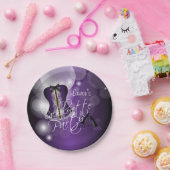 Bezaubernder Wäsche-Junggeselinnen-Abschied | lila Pappteller (Party)