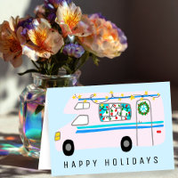 Bezaubernder Weihnachts-Camper Vintage-RV-Weihnach