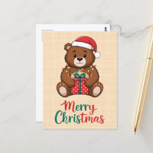 Bezaubernder Weihnachtsbär Postkarte