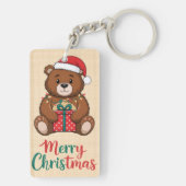Bezaubernder Weihnachtsbär Schlüsselanhänger (Rückseite)