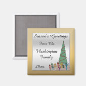 Bezaubernder Weihnachtsbaum-u. Magnet (Vorderseite/Rückseite)