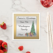 Bezaubernder Weihnachtsbaum-u. Serviette (Beispiel)