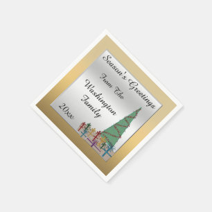 Bezaubernder Weihnachtsbaum-u. Serviette
