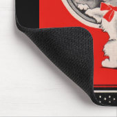 bezaubernder Welpe im Spiegel Mousepad (Ecke)