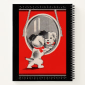 bezaubernder Welpe im Spiegel Notizblock (Rückseite)