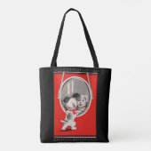 bezaubernder Welpe im Spiegel Tasche (Rückseite)