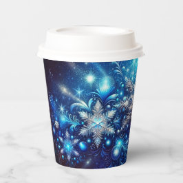Bezaubernder Winter Snowflake Paper Cup - Funkeln Pappbecher