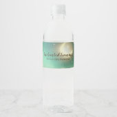 Bezauberndes Abend Wasserflasche-Etikett Wasserflaschenetikett (Vorderseite)