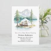 Bezauberndes Abenteuer im Wald erwartet Kinderdusc Einladung (Stehend Vorderseite)