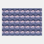 Bezauberndes Aurora Wonderland: Winterdesign Geschenkpapier Set (Vorderseite 3)