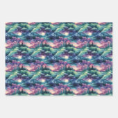 Bezauberndes Aurora Wonderland: Winterdesign Geschenkpapier Set (Vorderseite 2)