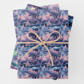 Bezauberndes Aurora Wonderland: Winterdesign Geschenkpapier Set (Beispiel)