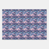 Bezauberndes Aurora Wonderland: Winterdesign Geschenkpapier Set (Vorderseite)