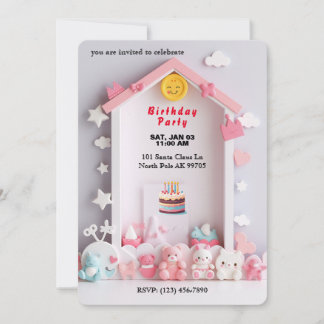 Bezauberndes Baby Room Design Einladung