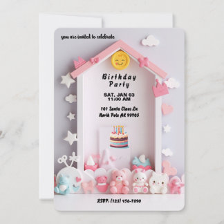 Bezauberndes Baby Room Design Einladung