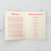 Bezauberndes Beileid Foto Beerdigung Programm (Innenseite)