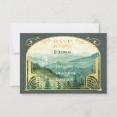 Bezauberndes Bergwald Jugendstil-UAWG Einladung (Vorderseite)