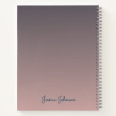 Bezauberndes BibliotheksNotebook mit pastelförmige Notizblock (Rückseite)