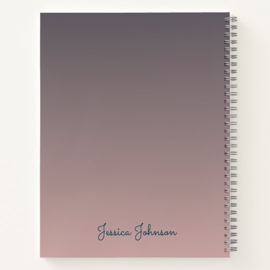 Bezauberndes BibliotheksNotebook mit pastelförmige Notizblock (Rückseite)