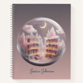 Bezauberndes BibliotheksNotebook mit pastelförmige Notizblock (Vorderseite)