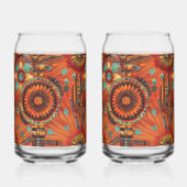 Bezauberndes blaues "kompliziertes Echoes" Getränk Dosenglas (Vorderseite)