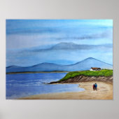 Bezauberndes Bluff am Meer Poster (Vorne)