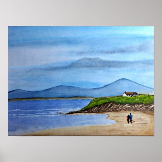 Bezauberndes Bluff am Meer Poster (Vorne)