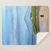 Bezauberndes Bluff am Meer Sherpadecke (Vorderseite (Horizontal))