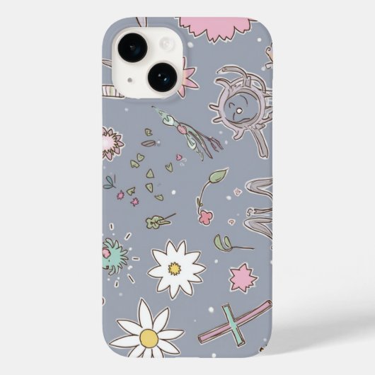 bezauberndes Blumenmuster iPhone Gehäuse Case-Mate iPhone Hülle (Rückseite)