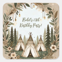 Bezauberndes Boho Forest Teepee Sleepover Party