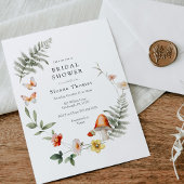 Bezauberndes Brautparty der Waldmeile Einladung