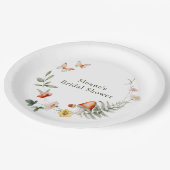 Bezauberndes Brautparty der Waldmeile Pappteller (Schrägansicht)