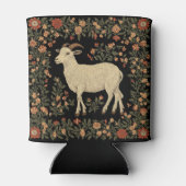 Bezauberndes Design von Ziegen und Blumen Dosenkühler (Rückseite)