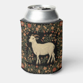 Bezauberndes Design von Ziegen und Blumen Dosenkühler (Kanne Rückseite)