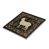 Bezauberndes Design von Ziegen und Blumen Fliese (Seite)