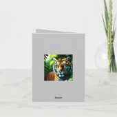 Bezauberndes Dschungeltiger - feurig und kostenlos Dankeskarte (Rückseite)