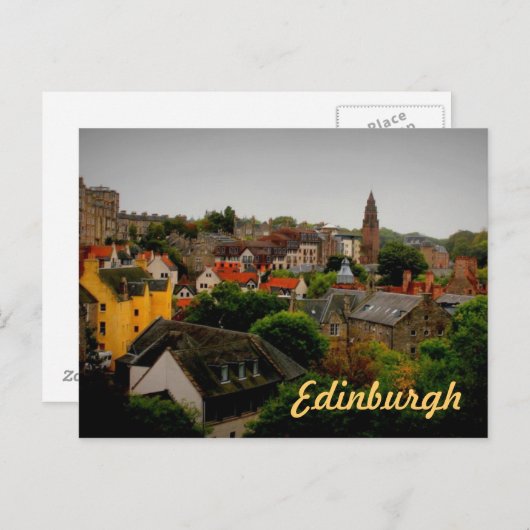 Bezauberndes Edinburgh-Andenken Postkarte (Vorne/Hinten)