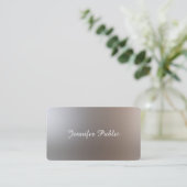 Bezauberndes elegantes handgeschriebenes visitenkarte (Stehend Vorderseite)