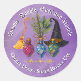 Bezauberndes Elixir-Etikett - Halloween-Party Runder Aufkleber