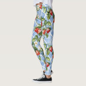 Bezauberndes Erdbeermuster & Leaf Muster - Vintag Leggings (Links)