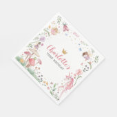 Bezauberndes Fairy Garden Party Napkins Serviette (Ecke)